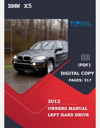 BMW X5 2012 OWNERS MANUAL